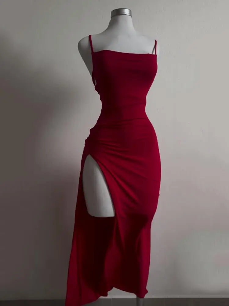 Halter Strap Bag Dress